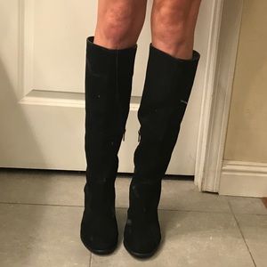 SOLD Vince Camuto black suede boots